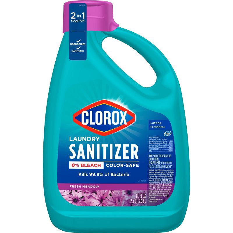 slide 11 of 11, Clorox Laundry Sanitizer - Fresh Meadow - 80 fl oz, 80 fl oz