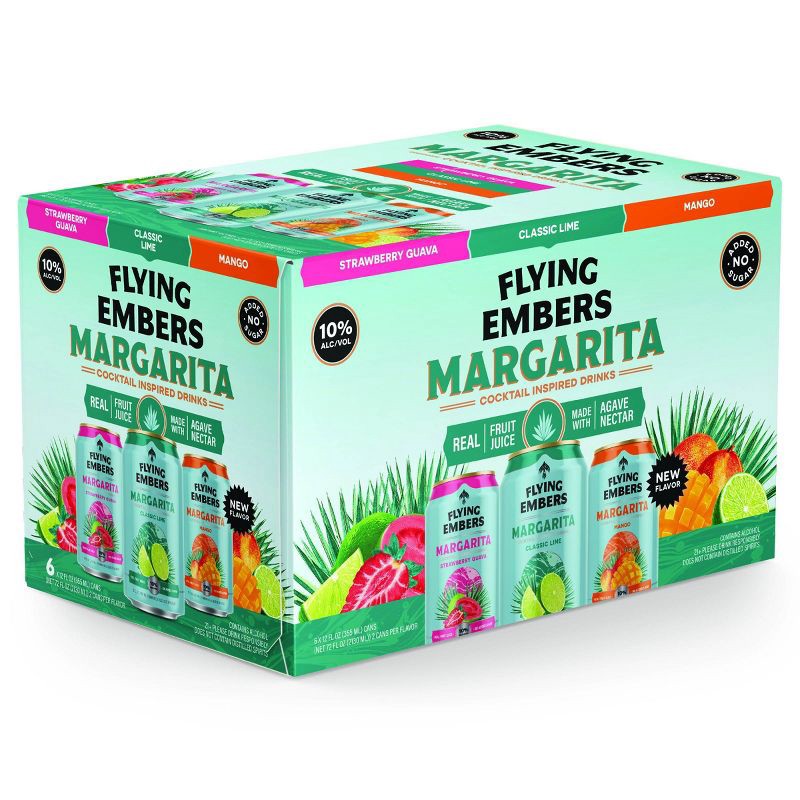 slide 2 of 4, Flying Embers Sparking Margarita Variety - 6pk/12 fl oz Cans, 6 ct; 12 fl oz