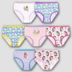 Girls' Gabby's Dollhouse 7pk Underwear - 6: Classic Patterns, Kids' Briefs, DreamWorks License