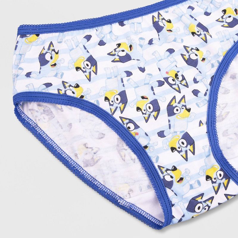 slide 4 of 4, Girls' Bluey 7pk Underwear - 4, 7 ct