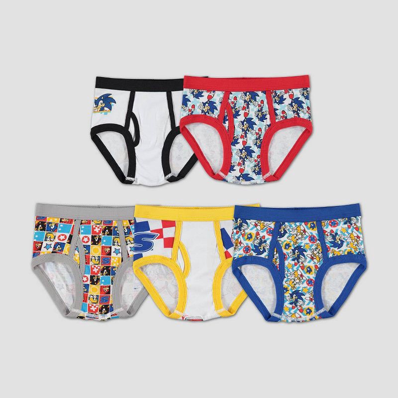 Boys' Sonic the Hedgehog 5pk Briefs - 8 5 ct