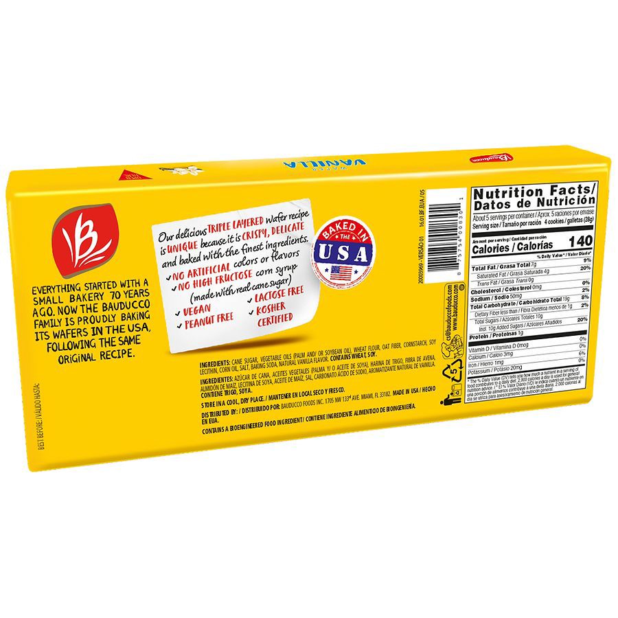 slide 2 of 3, Bauducco Vanilla Wafer 5.0 oz, 5 oz