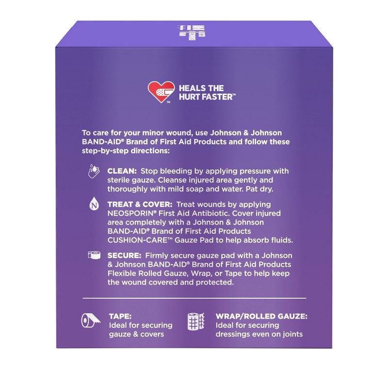 slide 7 of 9, Band-Aid 4x4 Gauze Pads - 25ct, 25 ct