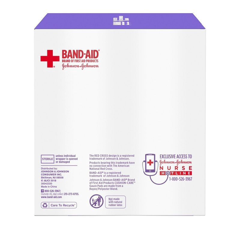 slide 8 of 9, Band-Aid 4x4 Gauze Pads - 25ct, 25 ct