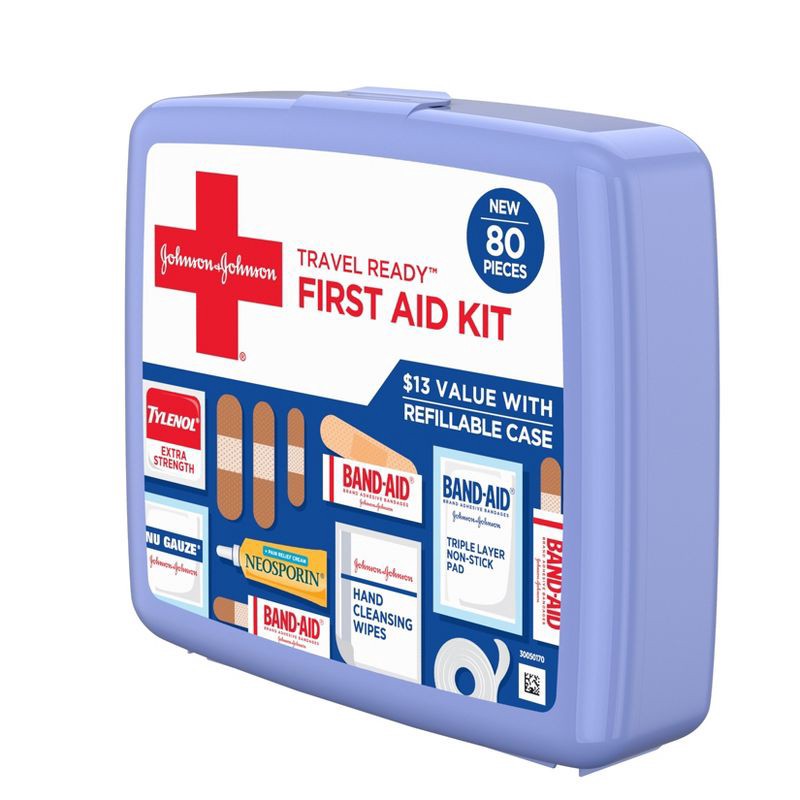 slide 4 of 5, Johnson & Johnson First Aid Kit - 80ct, 80 ct