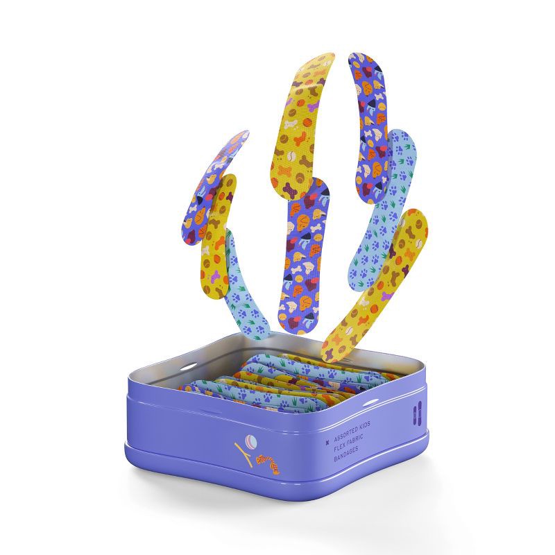 slide 2 of 8, Welly Kids' Flex Fabric Bandages - Dogs - 48ct, 48 ct