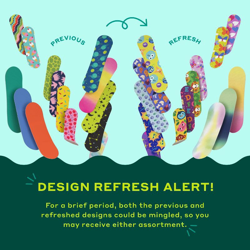 slide 3 of 6, Welly Flex Fabric Assorted Bandage Pack Refills - 100ct, 100 ct