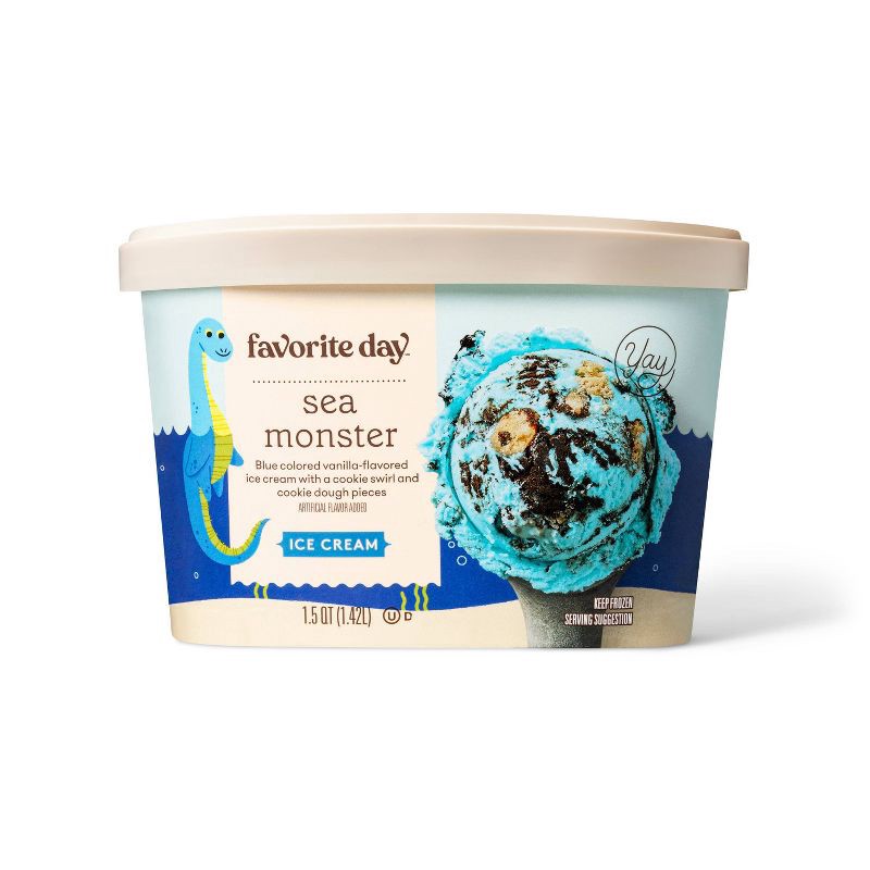 slide 1 of 4, Sea Monster Ice Cream - 1.5qt - Favorite Day™, 1.5 qt