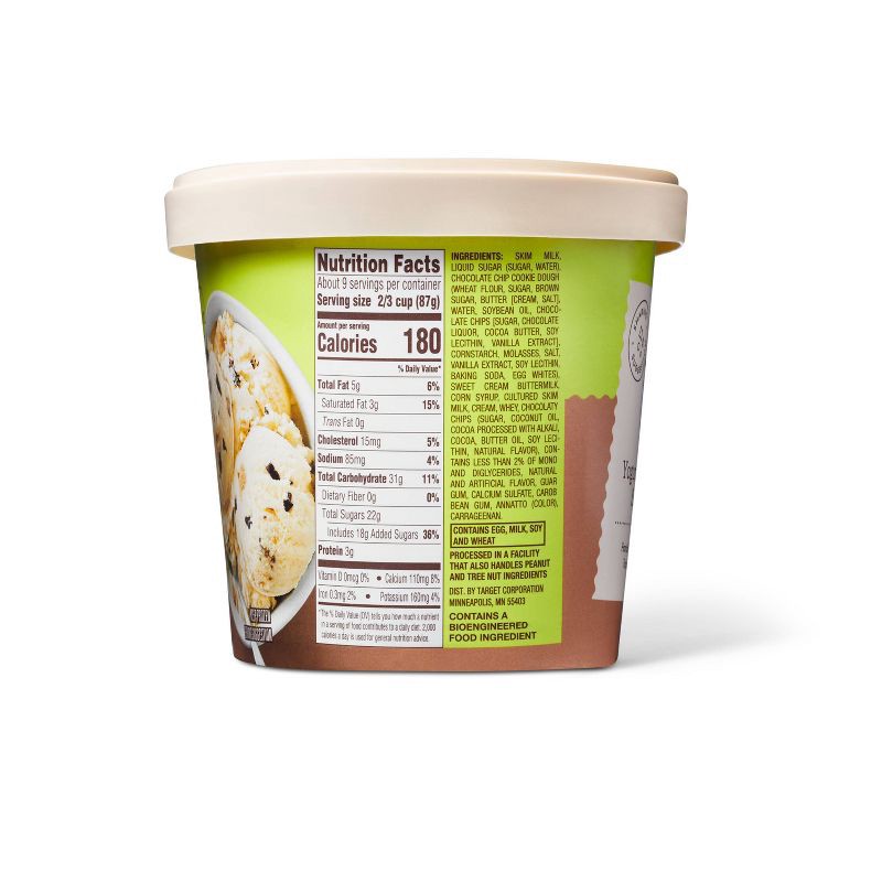 slide 3 of 4, Chocolate Chip Cookie Dough Frozen Yogurt - 1.5qt - Favorite Day™, 1.5 qt