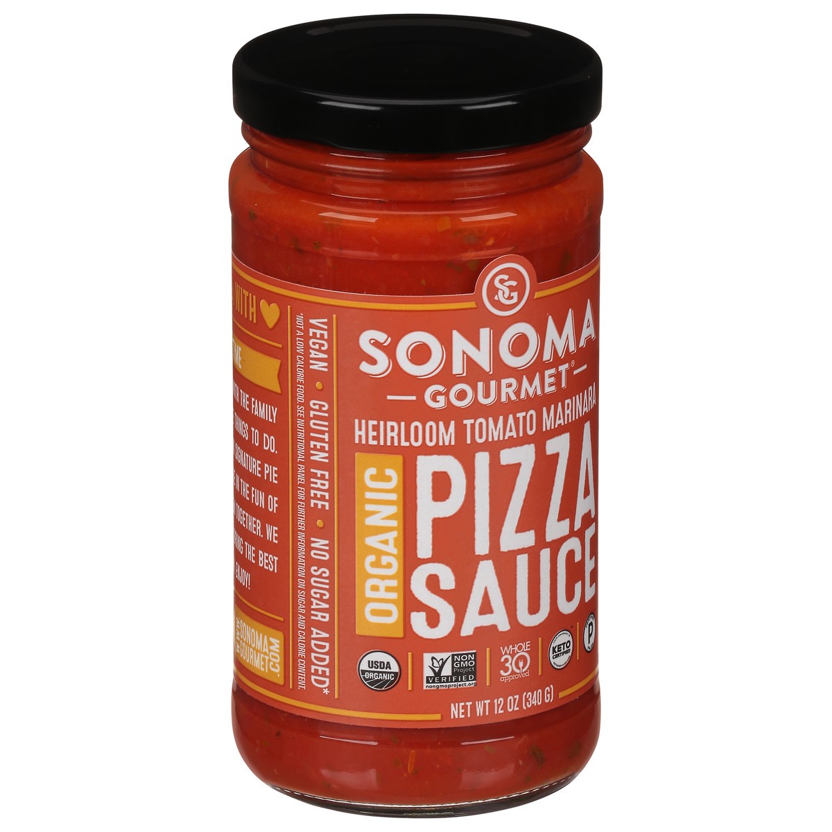 slide 9 of 11, Sonoma Gourmet Organic Heirloom Tomato Marinara Pizza Sauce 12 oz, 