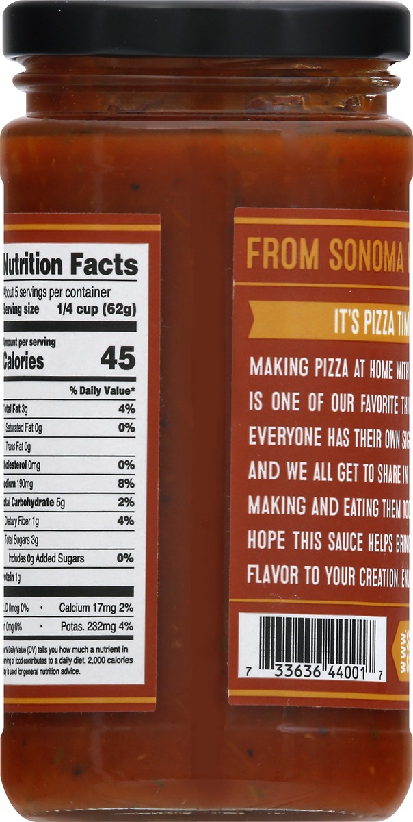 slide 4 of 9, Sonoma Gourmet Organic Pizza Sauce 12 oz, 12 oz