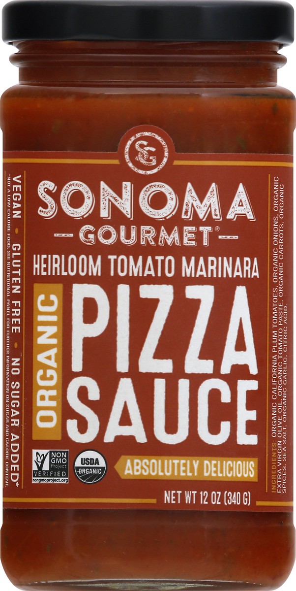 slide 7 of 9, Sonoma Gourmet Organic Pizza Sauce 12 oz, 12 oz