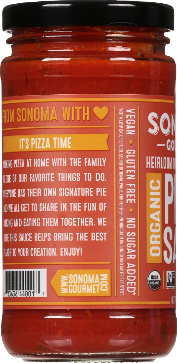 slide 4 of 11, Sonoma Gourmet Organic Heirloom Tomato Marinara Pizza Sauce 12 oz, 