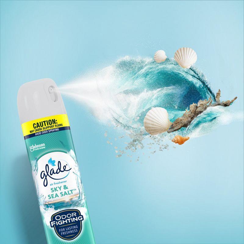 slide 2 of 13, Glade Aerosol Room Spray Air Freshener - Sky & Sea Salt - 8.3oz, 8.3 oz