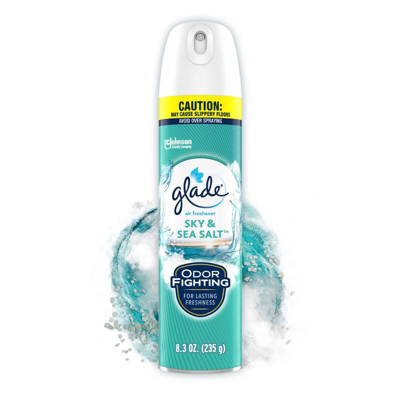 slide 1 of 13, Glade Aerosol Room Spray Air Freshener - Sky & Sea Salt - 8.3oz, 8.3 oz