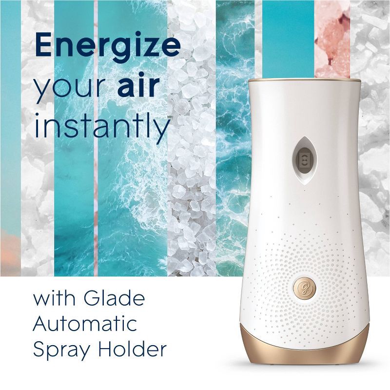 slide 10 of 14, Glade Automatic Air Freshener Room Spray Scent Refills - Sky & Sea Salt - 6.2 oz/2ct, 2 ct; 6.2 oz