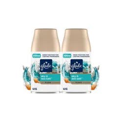 Glade Automatic Air Freshener Room Spray Scent Refills - Sky & Sea Salt - 6.2 oz/2ct: Aqua Blue, Battery-Powered, Spring & Summer, Dye-Free