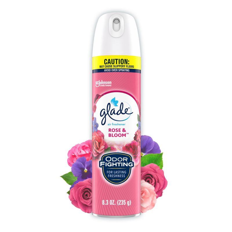 slide 1 of 13, Glade Aerosol Room Spray Air Freshener - Rose & Bloom - 8.3oz, 8.3 oz