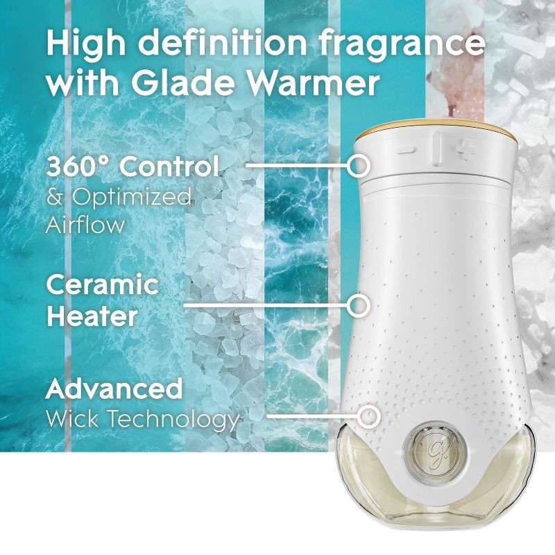 slide 8 of 15, Glade Air Freshener Plug Ins Scented Oil Diffuser Refills - Sky & Sea Salt - 3.35 fl oz/5pk, 5 ct; 3.35 fl oz