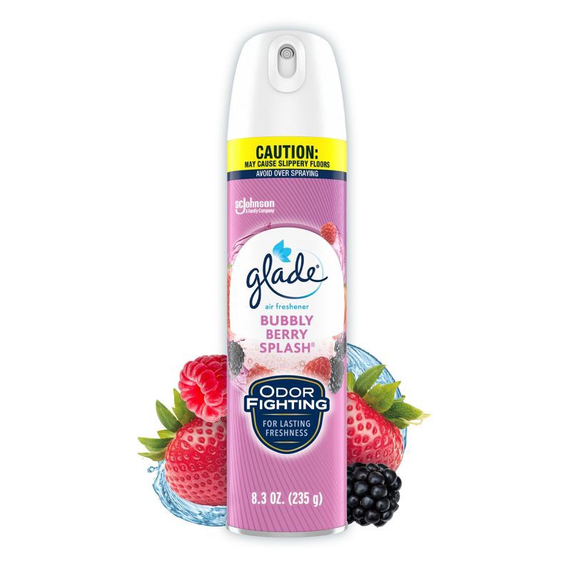 slide 1 of 13, Glade Aerosol Room Spray Air Freshener - Bubbly Berry Splash - 8.3oz, 8.3 oz