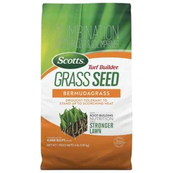 Scotts Turf Builder 4lbs Grass Seed Bermudagrass: Drought-Tolerant, Full Sun, Quick Germination