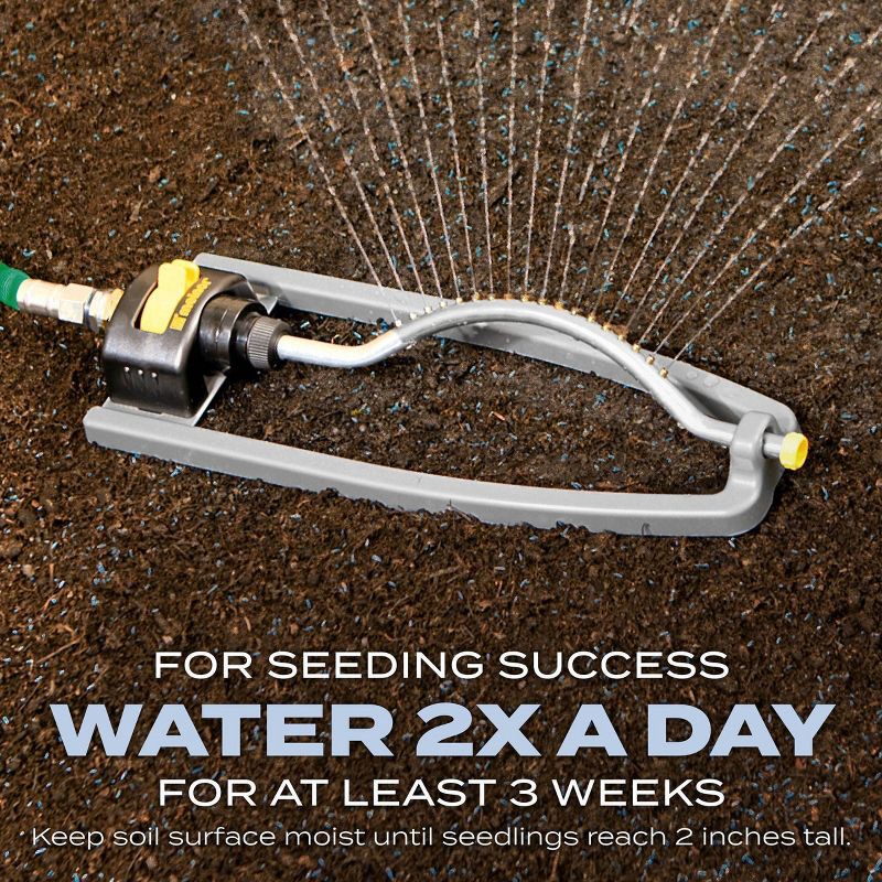 slide 7 of 9, Scotts Turf Builder 2.4lbs Grass Seed Sun and Shade Mix: Lawn Overseeding, Soil Improvement, Quick Germination, 2.4 lb