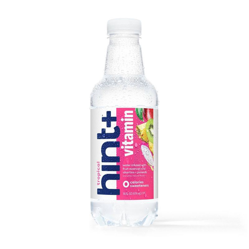 slide 1 of 3, hint+ Vitamin Tropical Fruit Infused Water - 16 fl oz Bottle, 16 fl oz