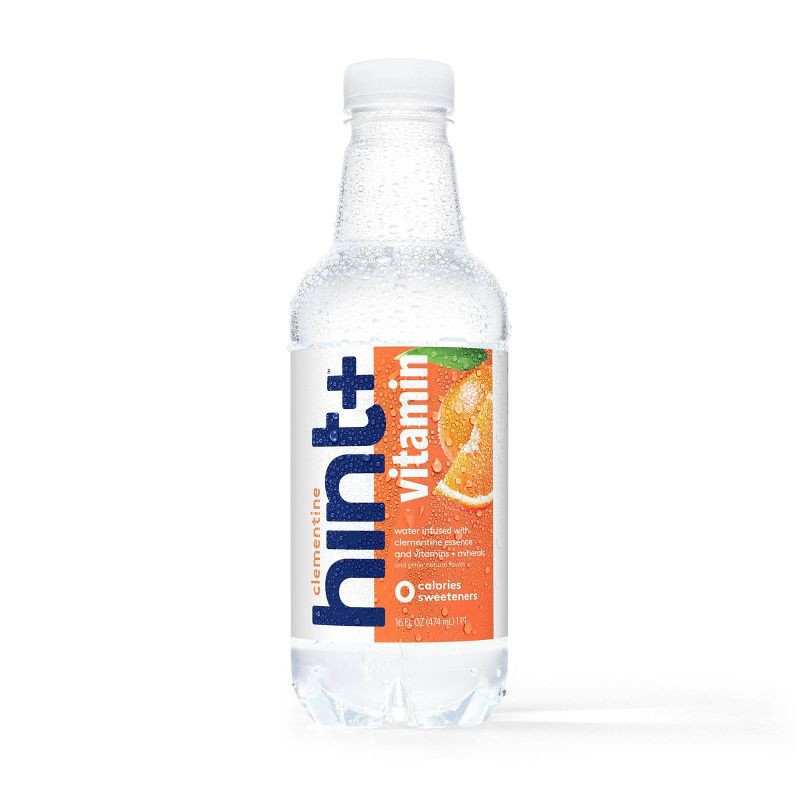 slide 1 of 4, hint+ Vitamin Clementine Fruit Infused Water - 16 fl oz Bottle, 16 fl oz