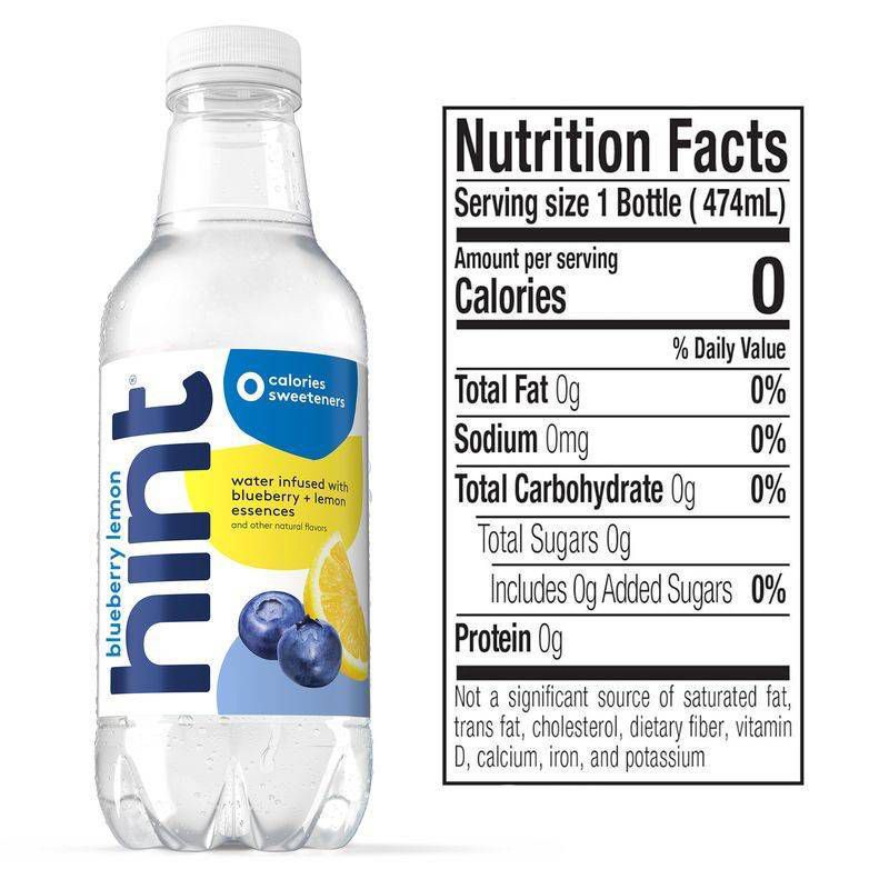 slide 4 of 7, hint White Variety Pack Flavored Water (Watermelon, Blackberry, Blueberry Lemon, Strawberry Lemon) - 12pk/16 fl oz Bottles, 12 ct; 16 fl oz