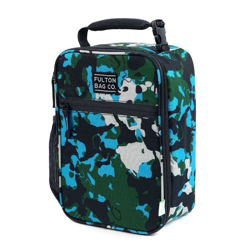 slide 2 of 17, Fulton Bag Co. Upright Lunch Bag - Bright Splatter Camo, 1 ct