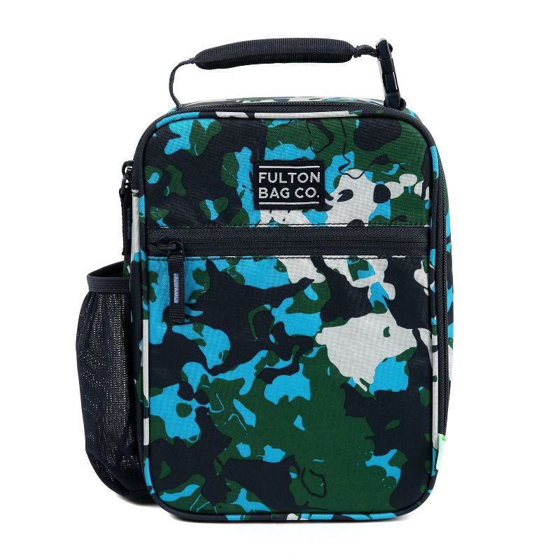 slide 1 of 17, Fulton Bag Co. Upright Lunch Bag - Bright Splatter Camo, 1 ct