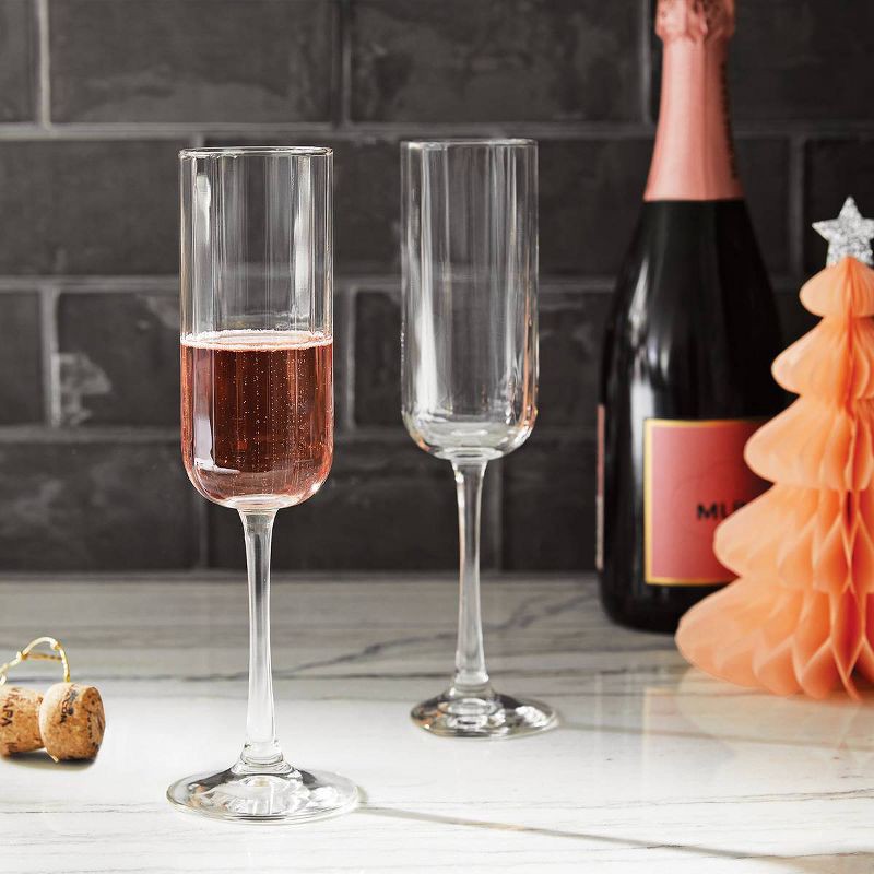 slide 3 of 3, 4pk Saybrook Champagne Drinkware Set - Threshold, 4 ct