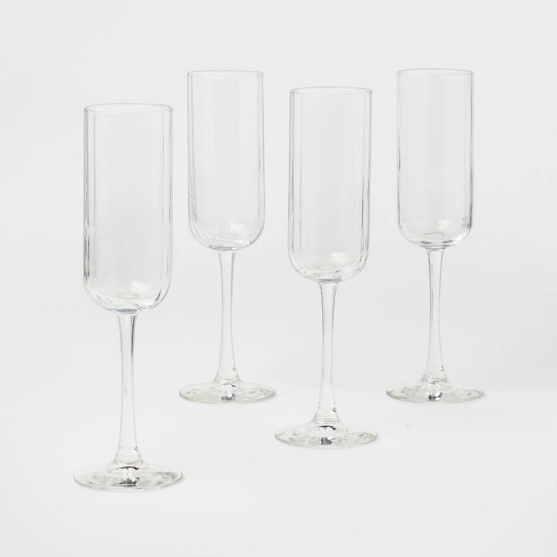 slide 1 of 3, 4pk Saybrook Champagne Drinkware Set - Threshold, 4 ct