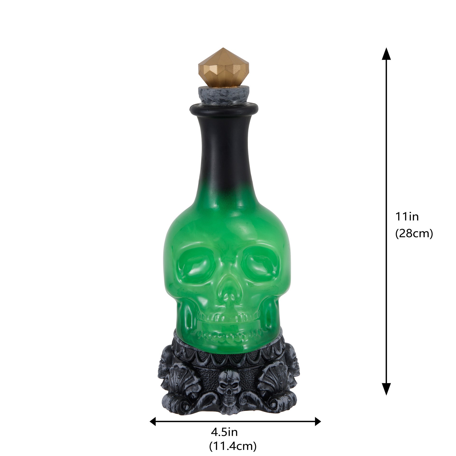 slide 3 of 4, 11" Lighted Potion Bottle By Ashland, 11 in