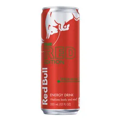 Red Bull Red Edition Energy Drink, Watermelon, 114mg Caffeine, 12 fl oz Can