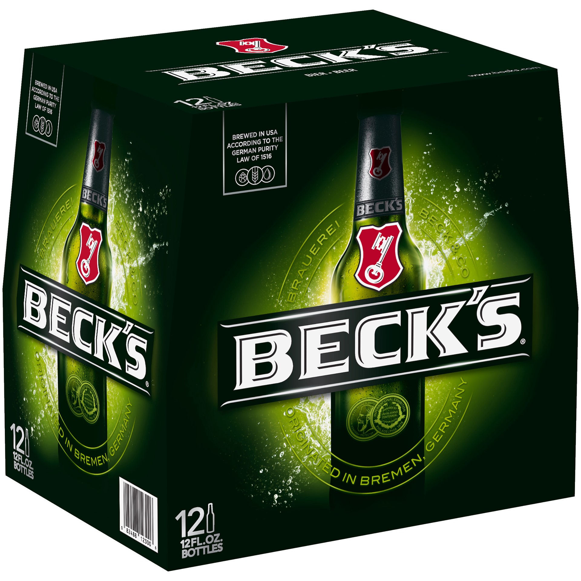 slide 1 of 2, Beck's Beer 12 ea, 12 ct