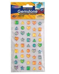 Creativity Street Peel and Stick Gemstone Stickers, Geometric Shapes, Assorted Sizes