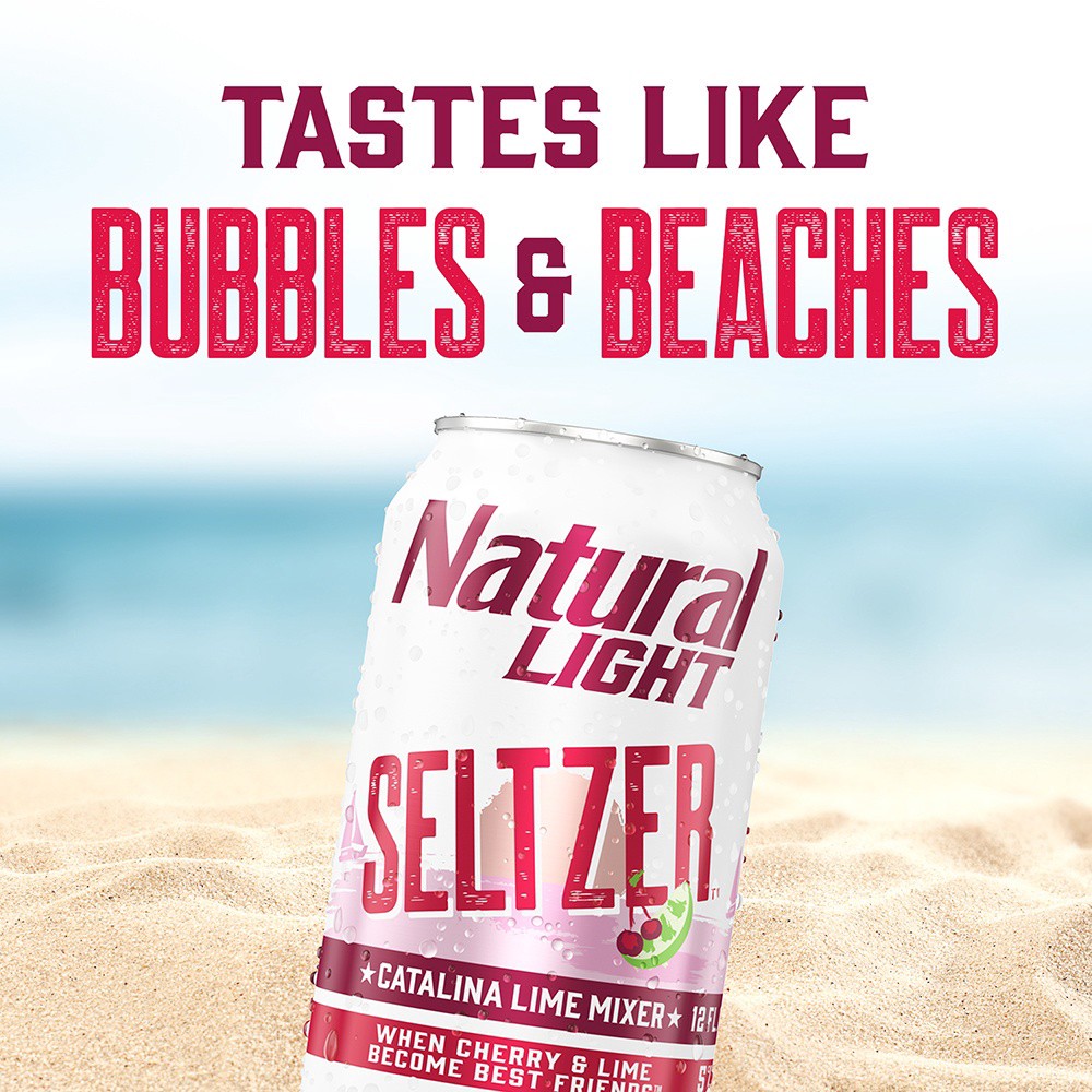 slide 3 of 9, Natural Light Seltzer Catalina Lime Mixer, 12 ct; 12 oz