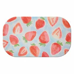 Loloi Shaped Kitchen Comfort Mat, 18 In X 30 In, Strawberry Squoval