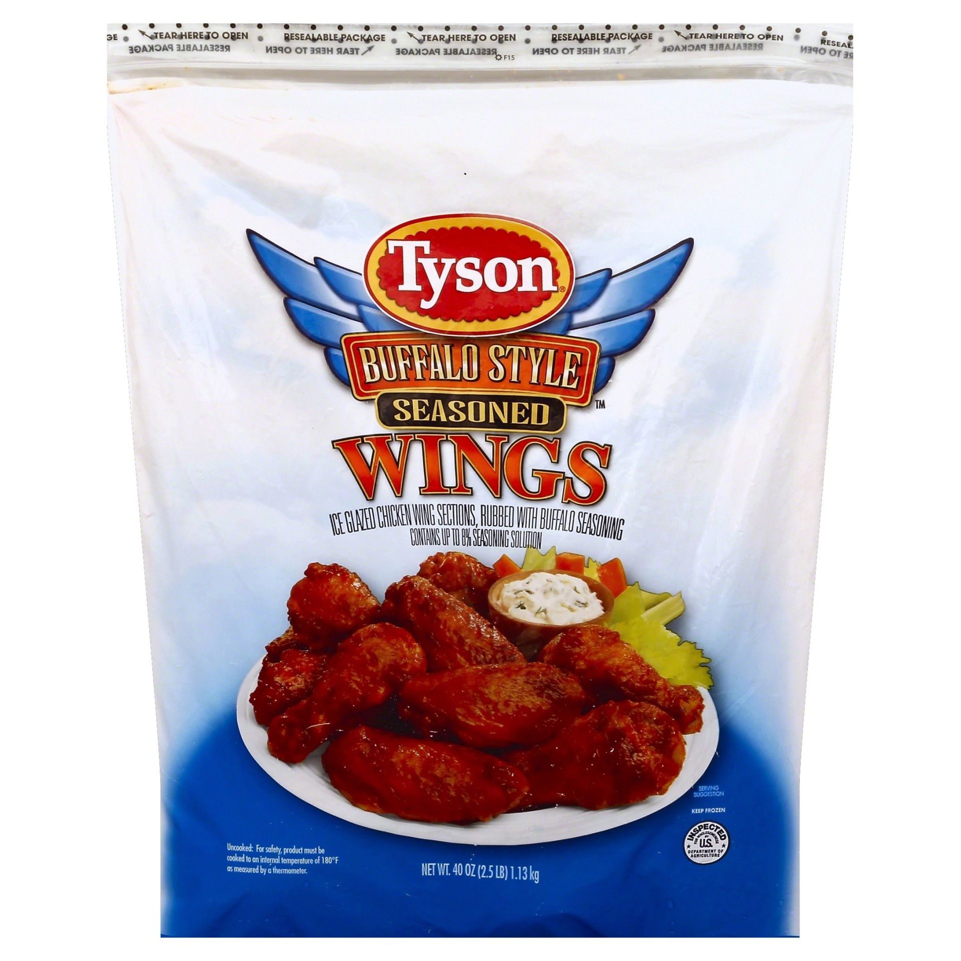 Tyson Uncooked Buffalo Style Chicken Wings 40 oz | Shipt