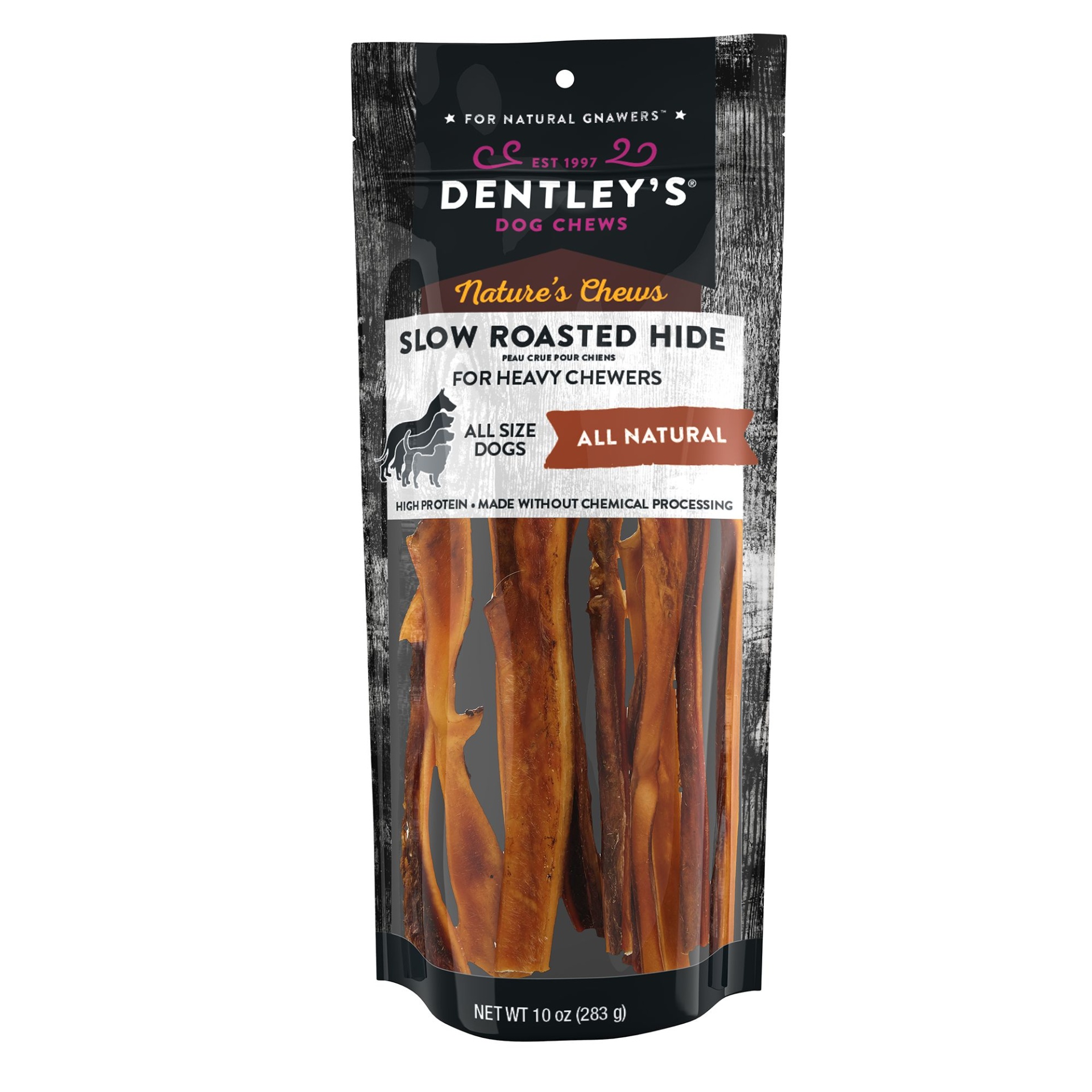 slide 1 of 1, Dentley's 12 Beef Hide Sticks Dog Chew - 1 Count", 1 ct