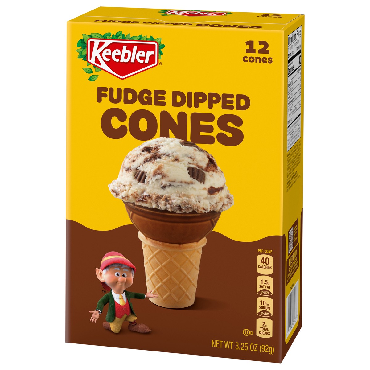 slide 6 of 13, Keebler Fudge-Dipped Ice Cream Cones, 3.25 oz, 12 ct, 12 ct