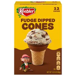 Keebler Fudge-Dipped Ice Cream Cones, 3.25 oz, 12 ct