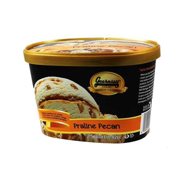 slide 1 of 1, Guernsey Farms Dairy Praline Pecan Ice Cream, 48 oz