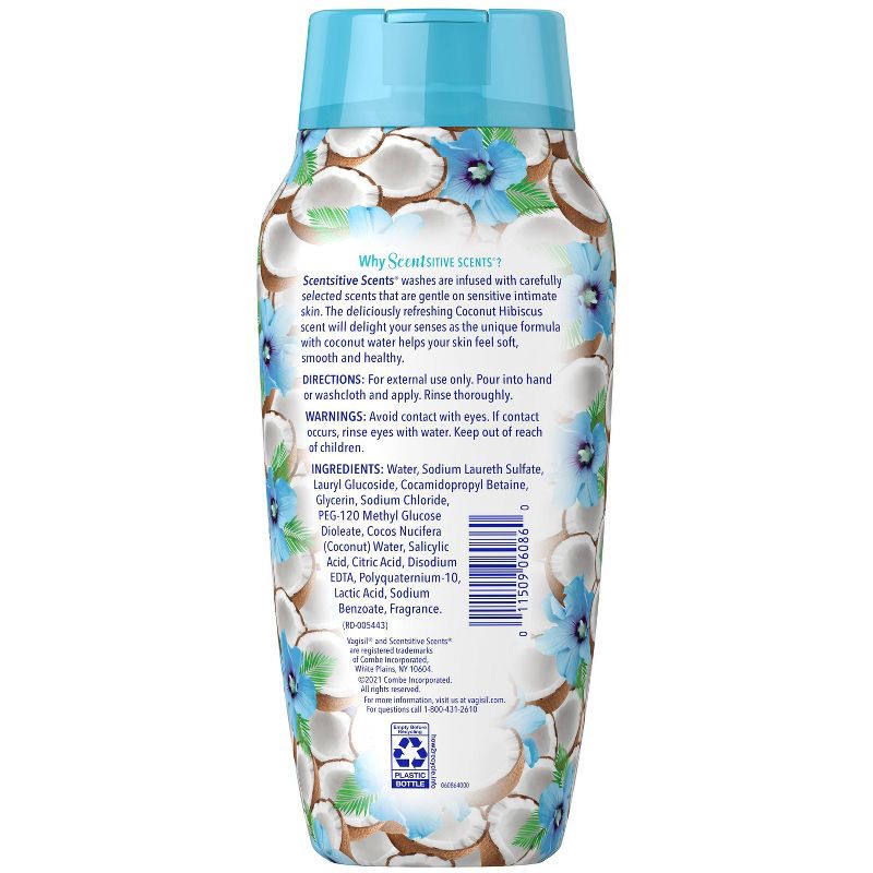 slide 2 of 6, Vagisil Coconut/Hibiscus Feminine Wash - 12 fl oz, 12 fl oz