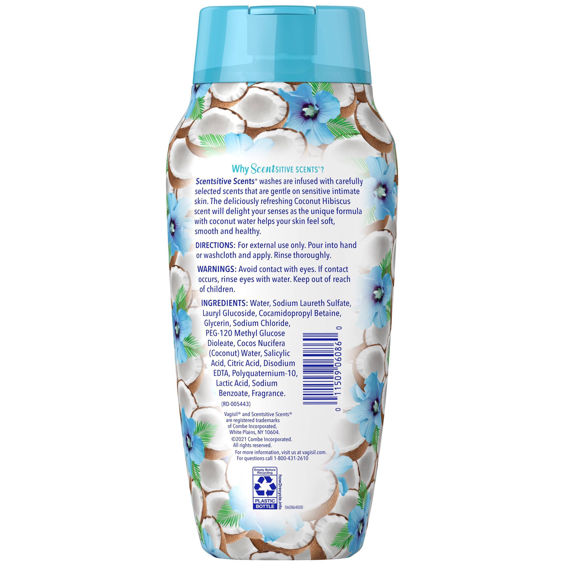 slide 4 of 6, Vagisil Coconut/Hibiscus Feminine Wash - 12 fl oz, 12 fl oz