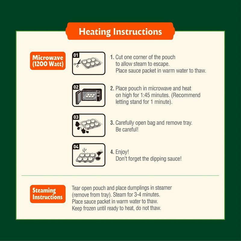 slide 11 of 12, Bibigo Frozen Steamed Dumplings Pork & Vegetable - 6.6oz, 6.6 oz