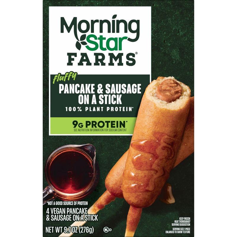 slide 2 of 6, Morningstar Farms Frozen Incogmeato Original Pancake & Sausage on a Stick - 4ct/9.7oz, 4 ct, 9.7 oz