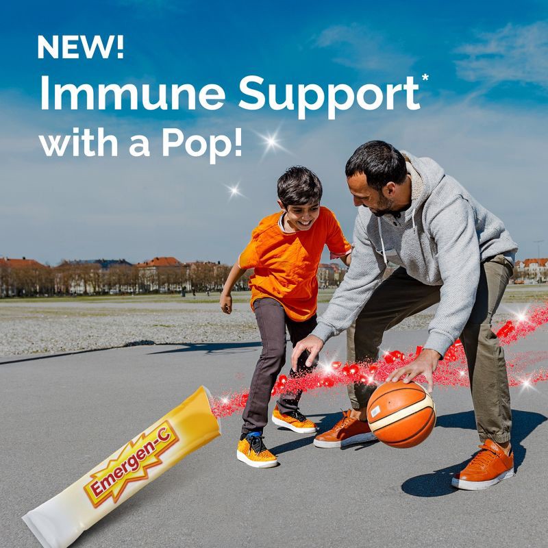 slide 3 of 8, Emergen-C On-The-Go Immune Support with Vitamin C - Sparkly Strawberry - 28ct, 28 ct