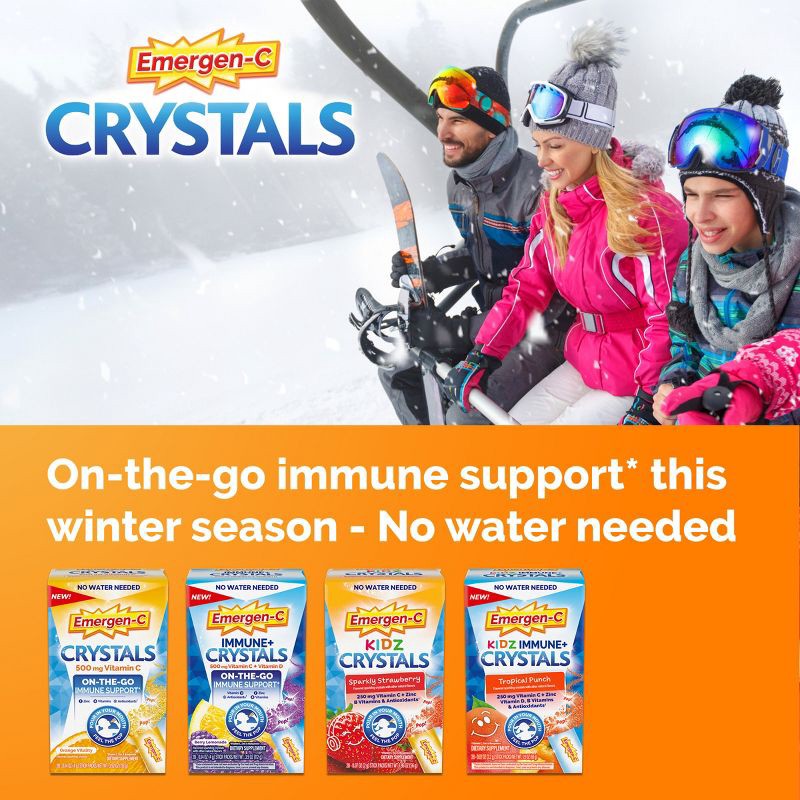 slide 3 of 12, Emergen-C On-The-Go Immune Support with Vitamin C Powder - Sparkly Strawberry - 28ct, 28 ct